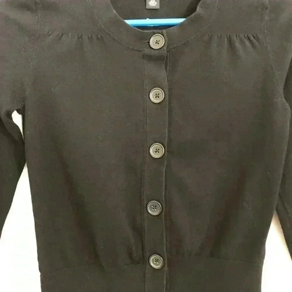 Banana Republic Black Cardigan  Extra Small Petite - Picture 4 of 15
